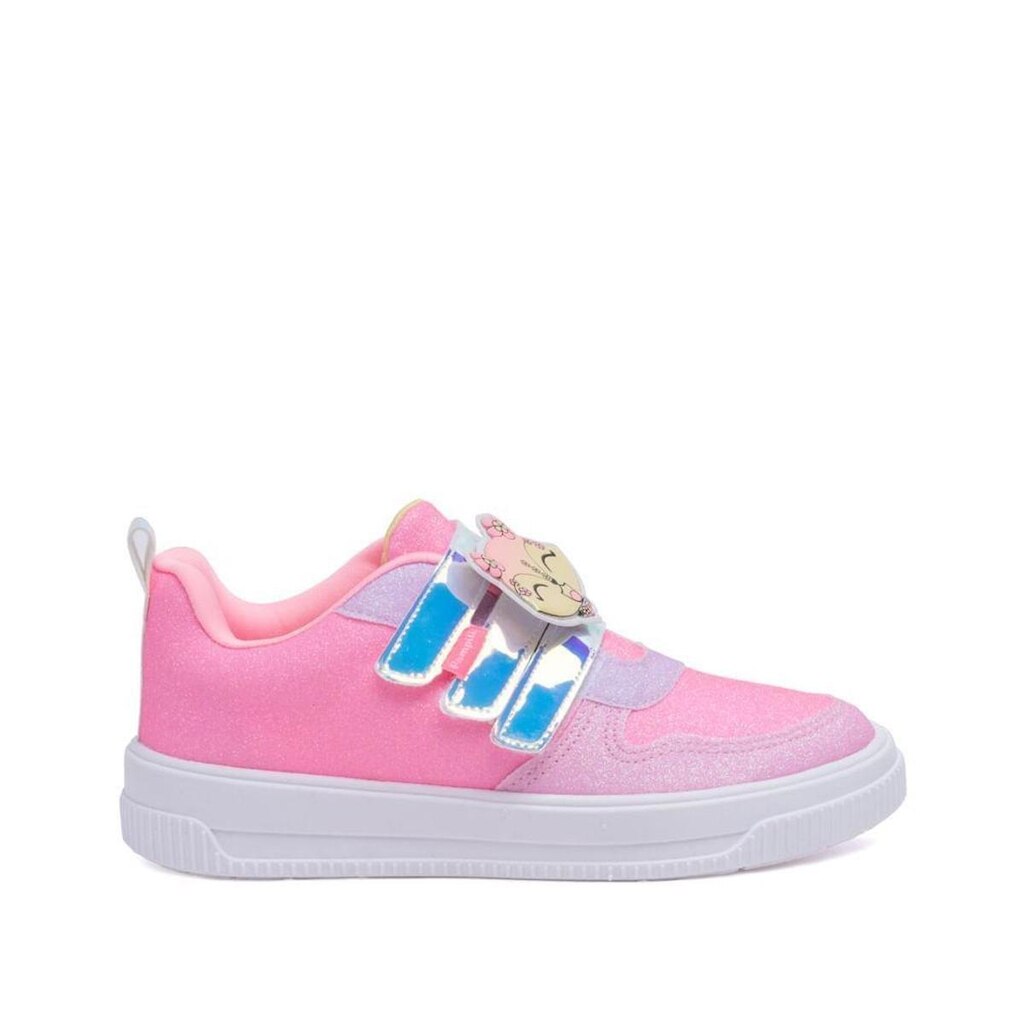 Tênis Infantil Pampili Pamps Glitter com Chaveiro Rosa Neon