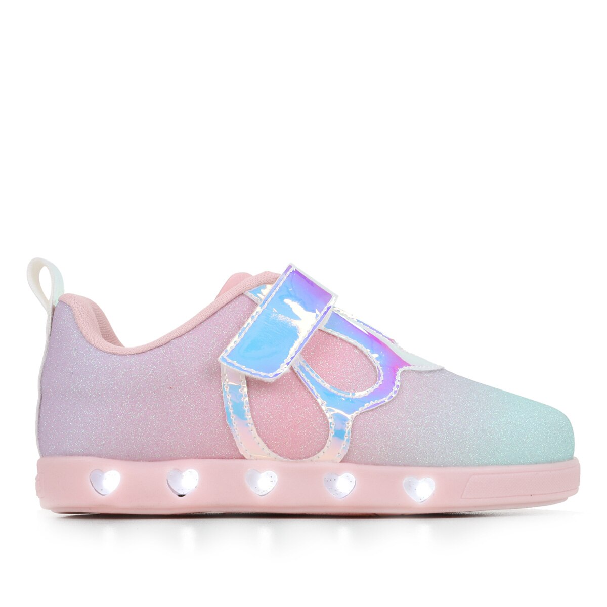 Tênis Infantil Pampili Sneaker Luz Glitter Feminino - Colorido | Netshoes
