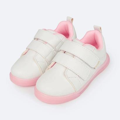 TÊNIS INFANTIL POM POM PAMPILI REF:699031 18/26 - Branco | Netshoes