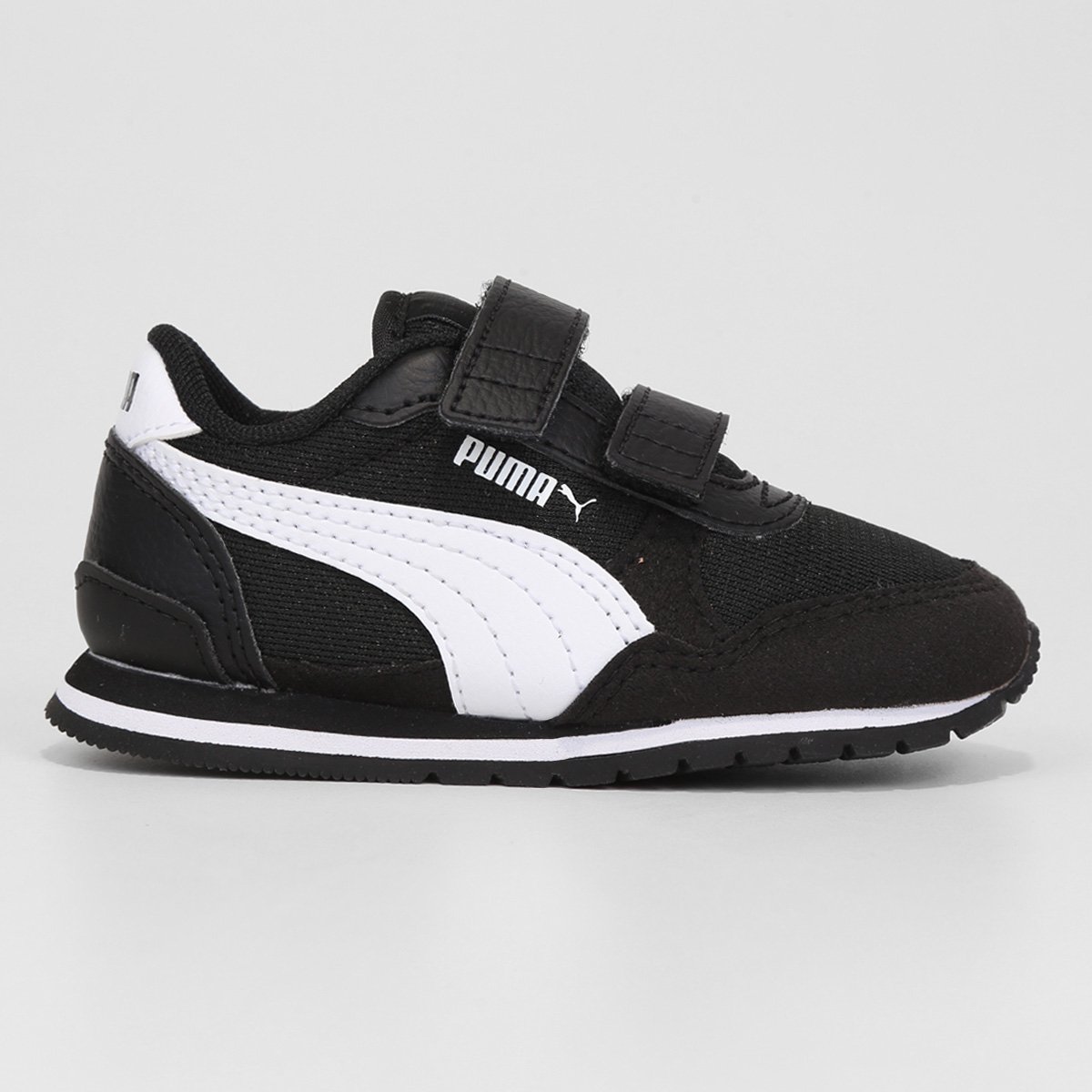 Tênis Infantil Puma Runner V3 Mesh - Preto | Netshoes