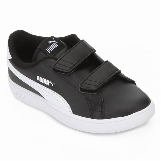 Tênis Infantil Puma St Runner V2 L VPS Feminino - Preto e Branco Menor preço em Tênis Infantil Puma St Runner V2 L VPS Feminino - Preto e Branco