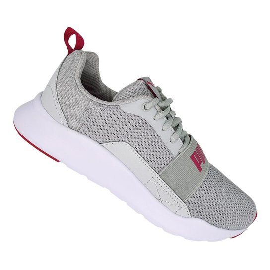 Tênis Infantil Puma Wired Jr - Cinza+Rosa Menor preço em Tênis Infantil Puma Wired Jr - Cinza+Rosa