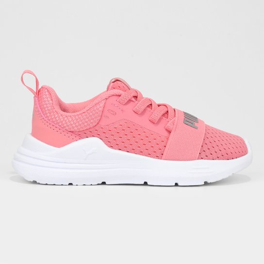 Tênis Infantil Puma Wired Run BDP - Rosa+prata Menor preço em Tênis Infantil Puma Wired Run BDP - Rosa+prata