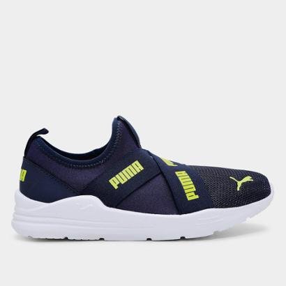Tênis Infantil Puma Wired Run Slip On BDP - Unissex