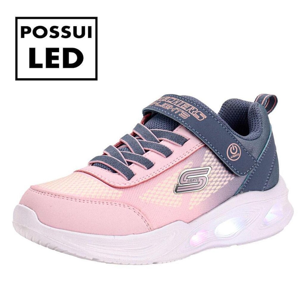 Tênis Infantil S Ligths Sola Glow Ombre Deluxe Skechers 303714L
