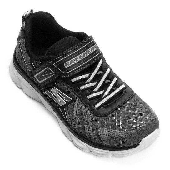 Tênis Infantil Skechers Advance Hyper Tread - Preto+Cinza Menor preço em Tênis Infantil Skechers Advance Hyper Tread - Preto+Cinza
