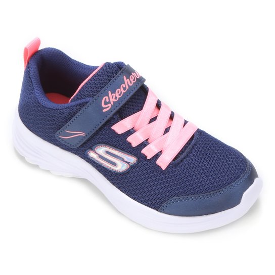 Tênis Infantil Skechers Dreamy Dancer Feminino - Marinho+Rosa Menor preço em Tênis Infantil Skechers Dreamy Dancer Feminino - Marinho+Rosa