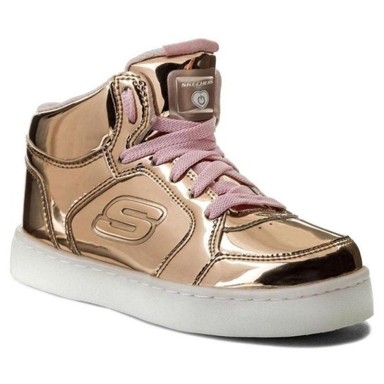 Tênis Infantil Skechers Energy Lights-Dance-N-Dazzle - Dourado Menor preço em Tênis Infantil Skechers Energy Lights-Dance-N-Dazzle - Dourado