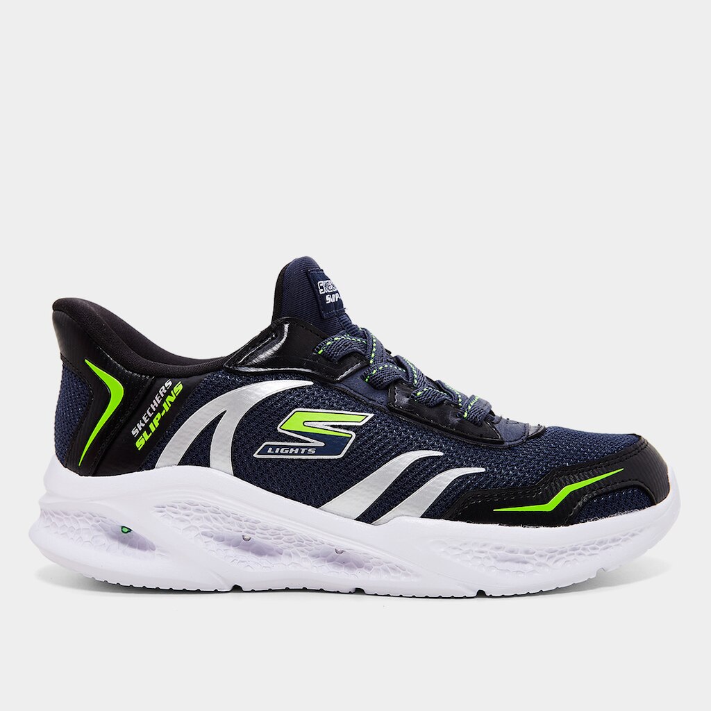 Tênis Infantil Skechers Meteor Lights Brisk Menino