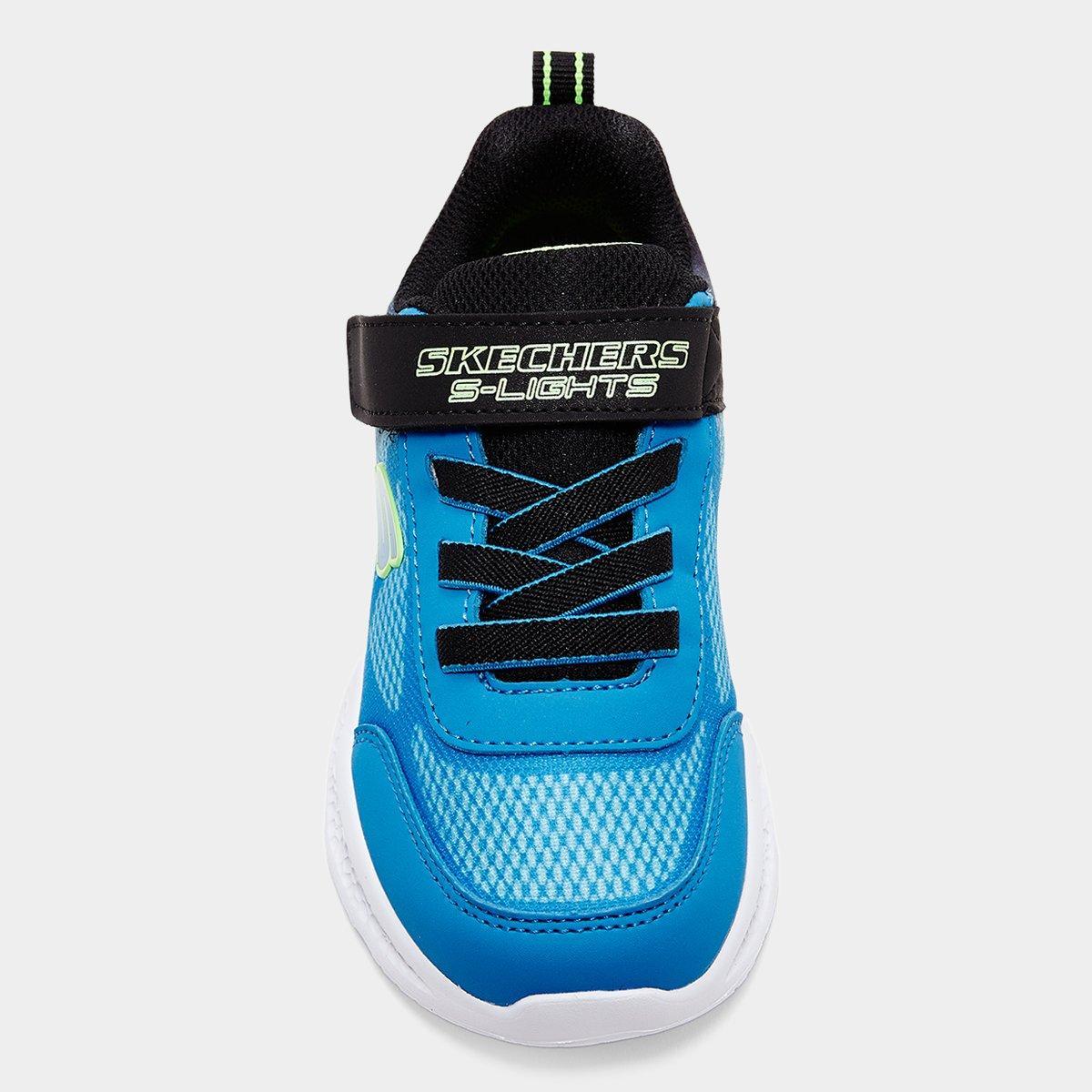 Tênis Infantil Skechers Meteor-Lights-Krendo Masculino - 4