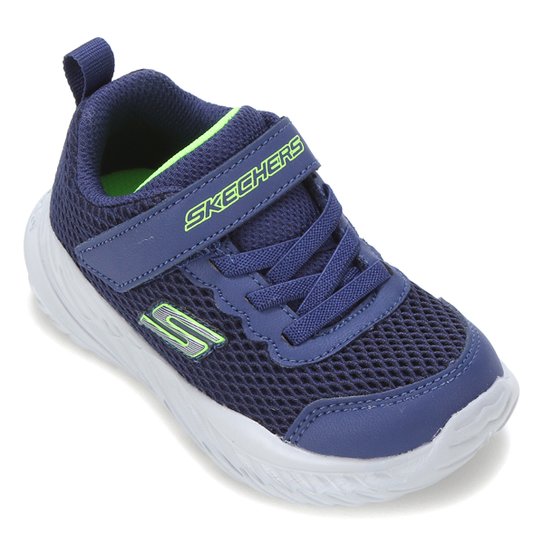 Tênis Infantil Skechers Nitro Sprint Masculino - Azul+Marinho Menor preço em Tênis Infantil Skechers Nitro Sprint Masculino - Azul+Marinho