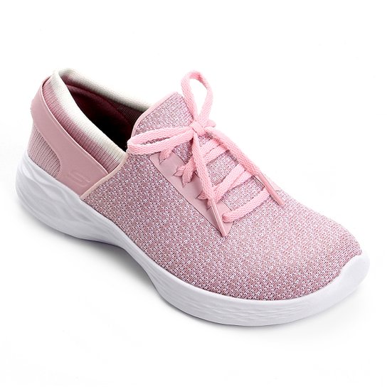 Tênis Infantil Skechers You Inspire Feminino - Rosa Menor preço em Tênis Infantil Skechers You Inspire Feminino - Rosa