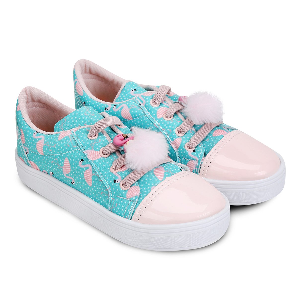 tenis infantil feminino com pompom