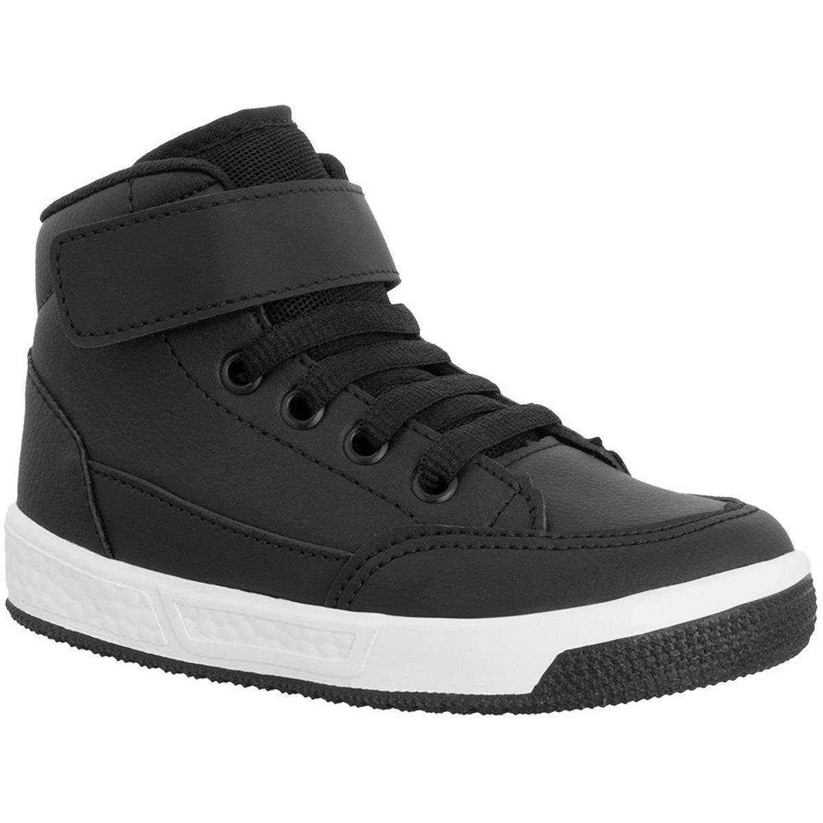 Tênis Infantil Vertus Casual Cano Alto Flatform Street Preto - 29 Menor preço em Tênis Infantil Vertus Casual Cano Alto Flatform Street Preto - 29