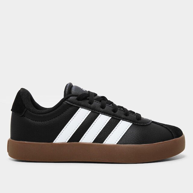 Tênis Infantil Vl Court Kids - Preto+Branco