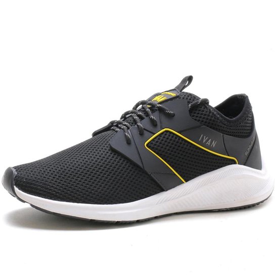 Tênis Ivan Running Technology Masculino - Preto Menor preço em Tênis Ivan Running Technology Masculino - Preto