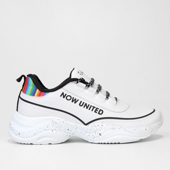 Tênis Jogger Infantil Pampili Now United Menina - Branco Menor preço em Tênis Jogger Infantil Pampili Now United Menina - Branco