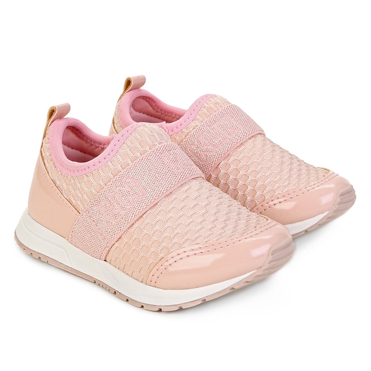 Tênis Jogging Infantil Klin Sem Cadarço Feminino - Rosa | Netshoes