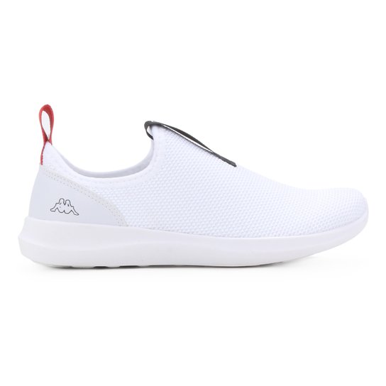 Tênis Jogging Juvenil Kappa Rosário - Branco+Preto Menor preço em Tênis Jogging Juvenil Kappa Rosário - Branco+Preto