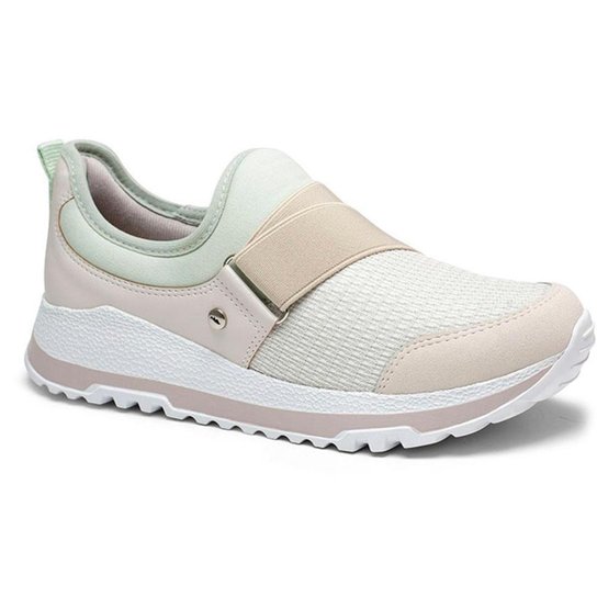Tênis Jogging Slip On Feminino Dakota - G4152 - Bege Menor preço em Tênis Jogging Slip On Feminino Dakota - G4152 - Bege