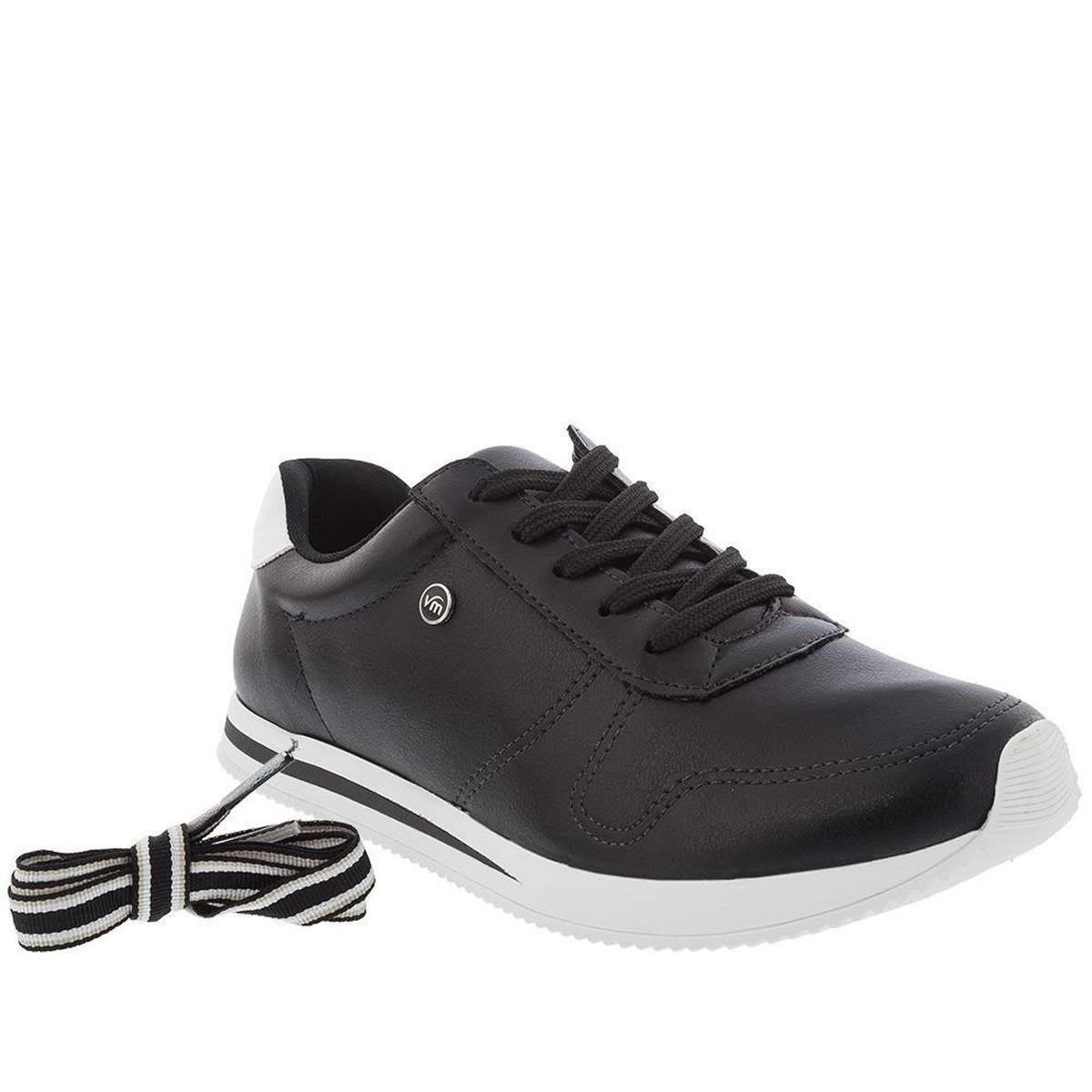 Tênis Jogging Via Marte 19504 Feminino - Preto | Netshoes
