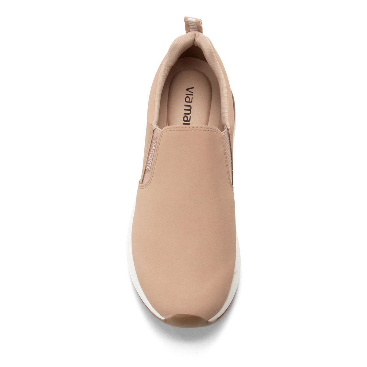 Tênis Jogging Via Marte sem Cadarço Feminino - Nude | Netshoes
