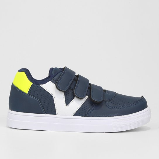 Tênis Juvenil Batatinha Casual Menino - Marinho+Branco Menor preço em Tênis Juvenil Batatinha Casual Menino - Marinho+Branco