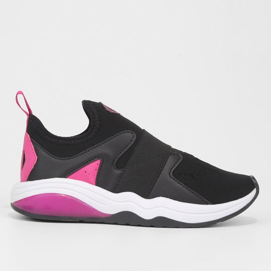 Tênis Juvenil Batatinha Gel Feminino - Preto+Pink Menor preço em Tênis Juvenil Batatinha Gel Feminino - Preto+Pink