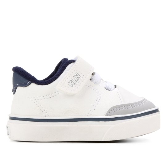 Tênis Juvenil Klin Freestyle Masculino - Branco+Marinho Menor preço em Tênis Juvenil Klin Freestyle Masculino - Branco+Marinho