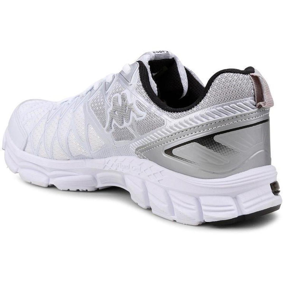 Tênis Kappa Impact Masculino Branco e Prata