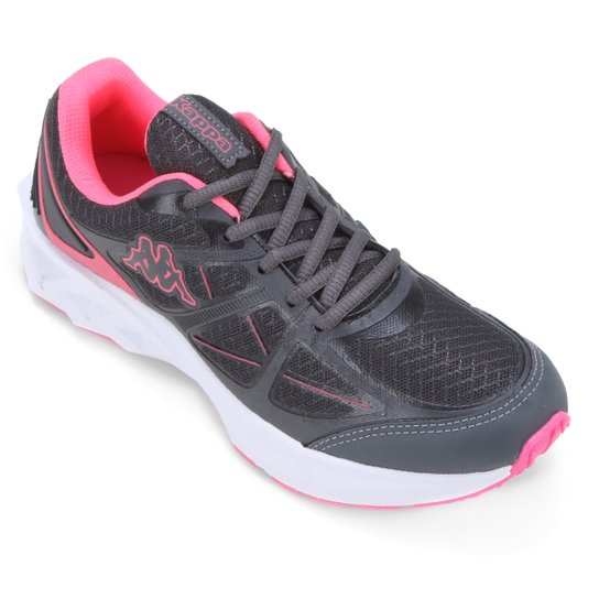 Tênis Kappa Jump Feminino - Chumbo+Pink Menor preço em Tênis Kappa Jump Feminino - Chumbo+Pink