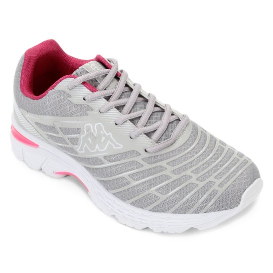 Tênis Kappa Revolution Feminino - Cinza+Pink Menor preço em Tênis Kappa Revolution Feminino - Cinza+Pink