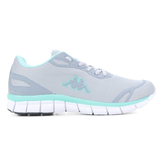 Tênis Kappa Squad Feminino - Cinza+Verde Menor preço em Tênis Kappa Squad Feminino - Cinza+Verde