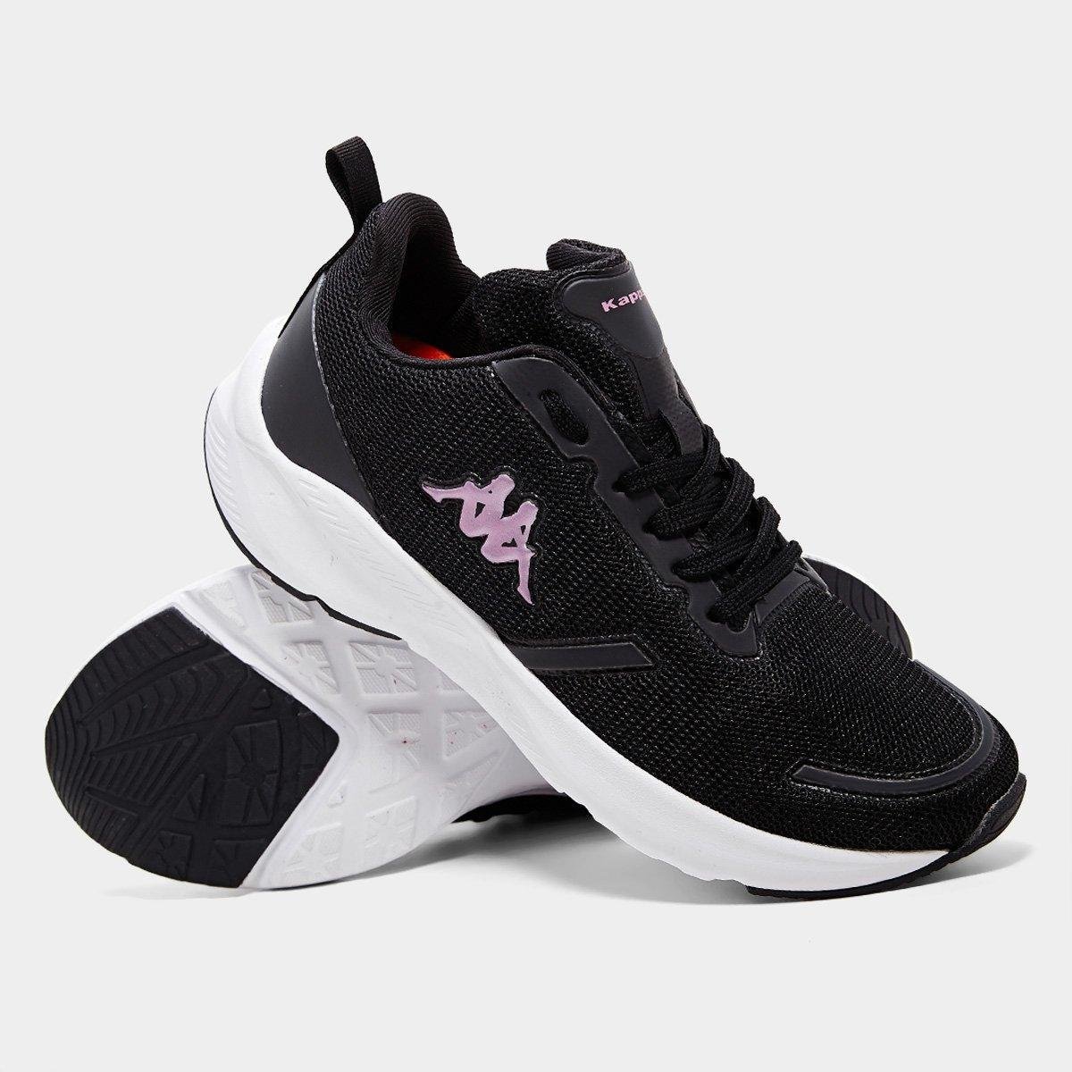 Tênis Kappa Trendy Feminino Preto+Lilás Netshoes