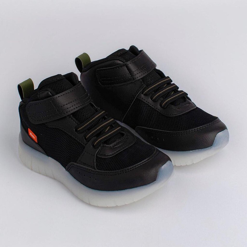 TENIS KIDY LIGHT FUN PRETO/VERDE/LARANJA Kidy