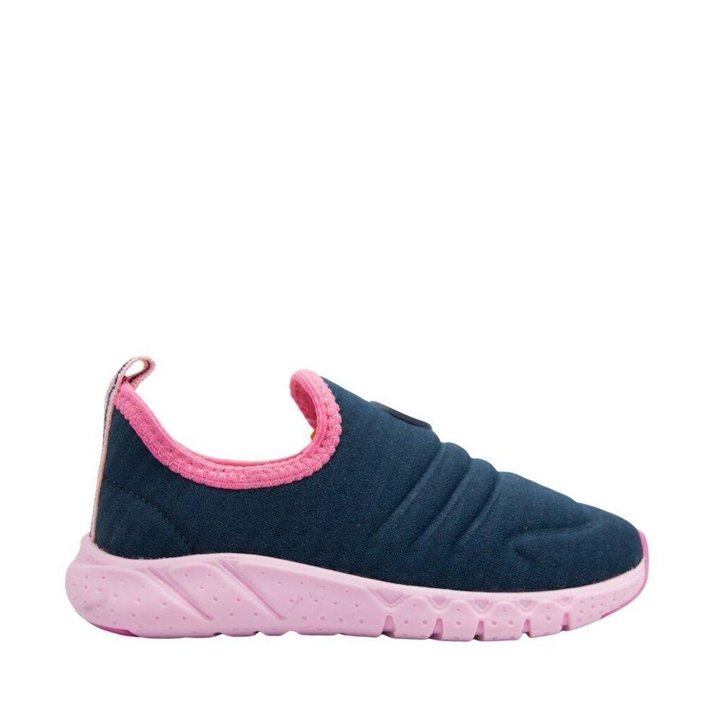 Tenis Kidy Slip On Azul Marinho e Rosa