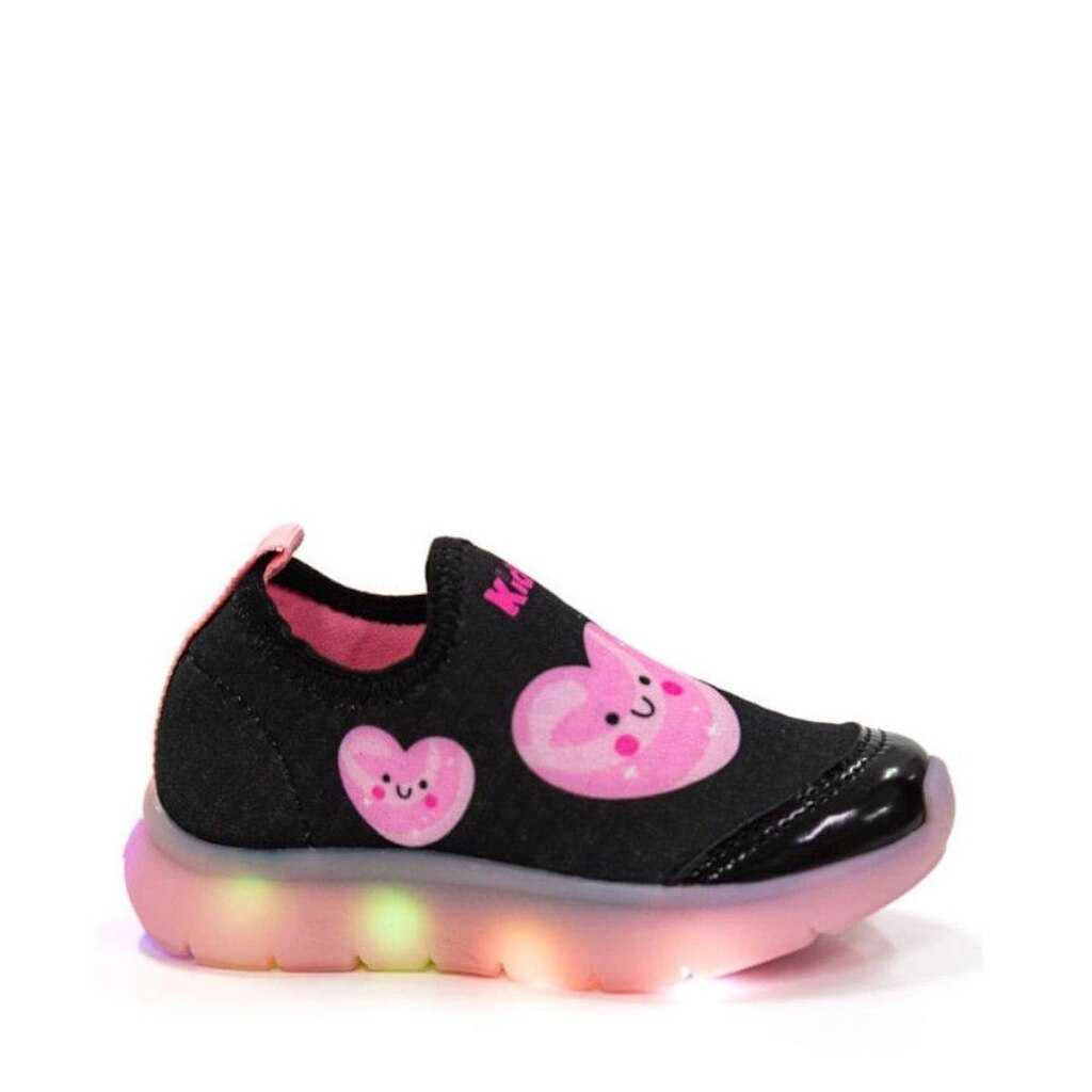 Tenis Kidy Slip On Preto Led