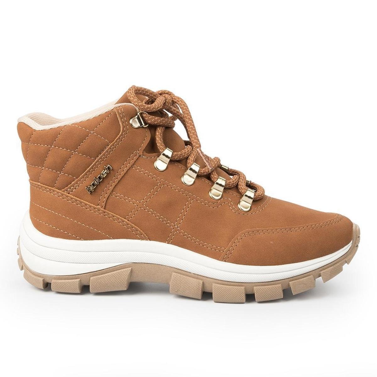 Tênis Kolosh Adventure Cano Alto Feminino Caramelo Netshoes