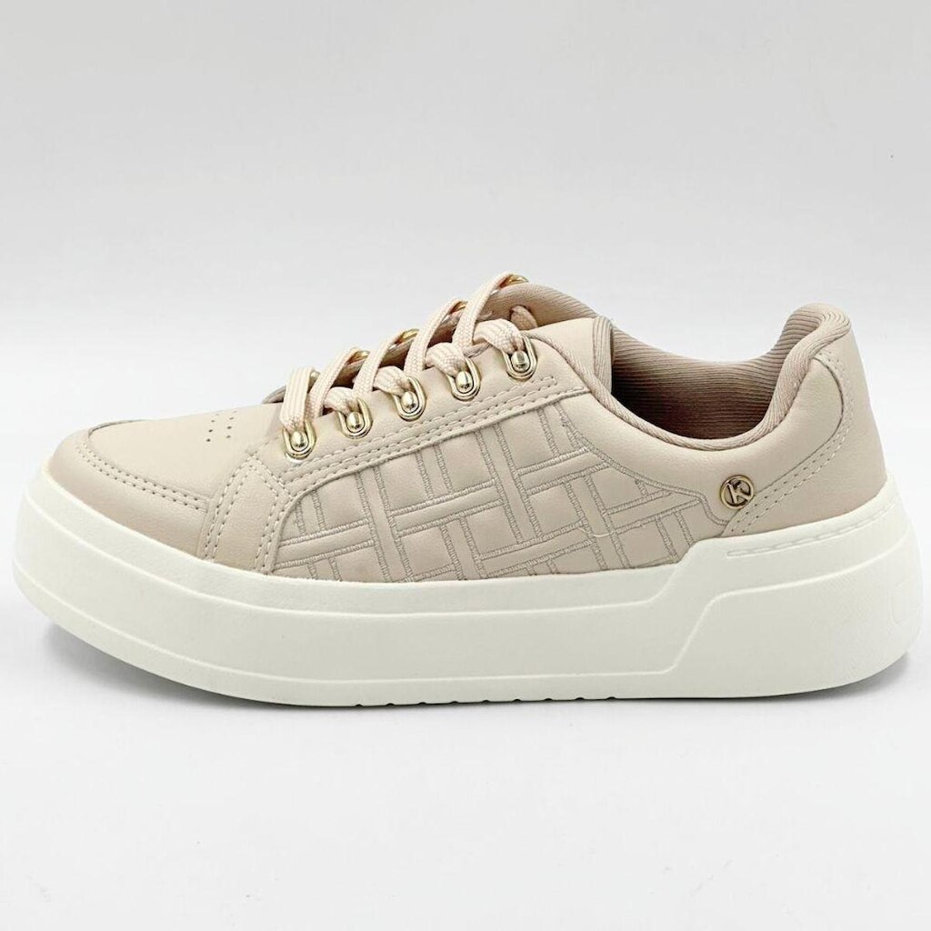 Tênis Kolosh Casual Flatform com Cadarço Feminino