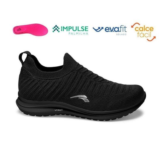 Tênis Kolosh K8422a Feminino - Preto Menor preço em Tênis Kolosh K8422a Feminino - Preto