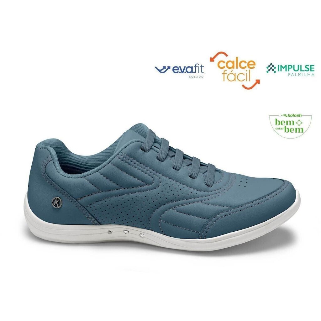 Tenis Kolosh Original Feminino Casual Calce Facil Sola Eva