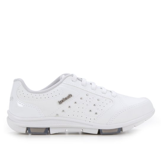 Tênis Kolosh Tachas Elástico Feminino - Branco Menor preço em Tênis Kolosh Tachas Elástico Feminino - Branco