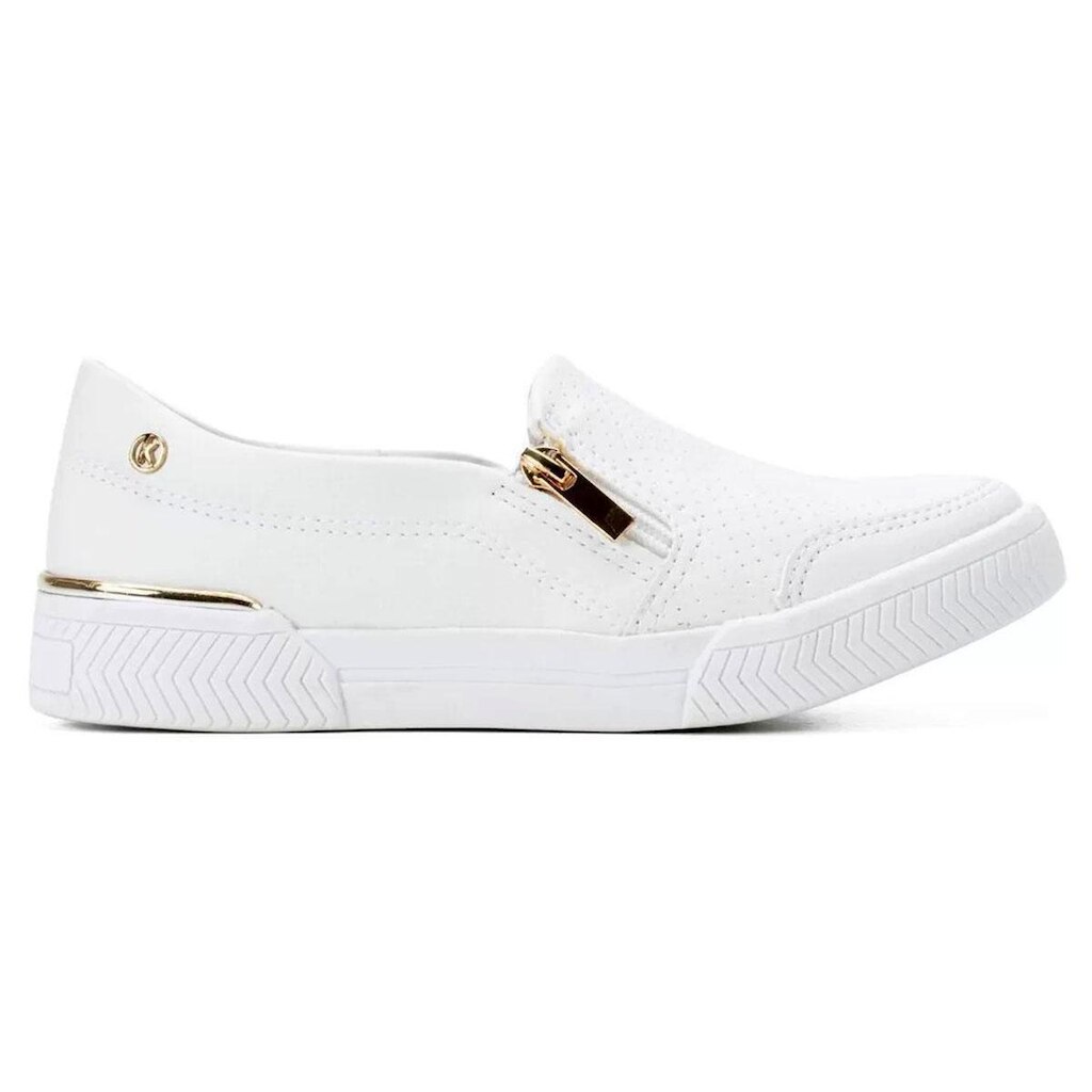 Tênis Kolosh Zíper Lateral Feminino - Branco - 40