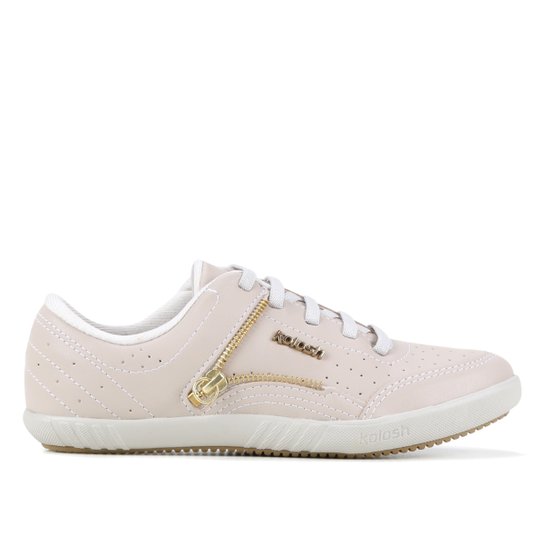 Tênis Kolosh Zíper Lateral Matelassê Feminino - Bege Menor preço em Tênis Kolosh Zíper Lateral Matelassê Feminino - Bege