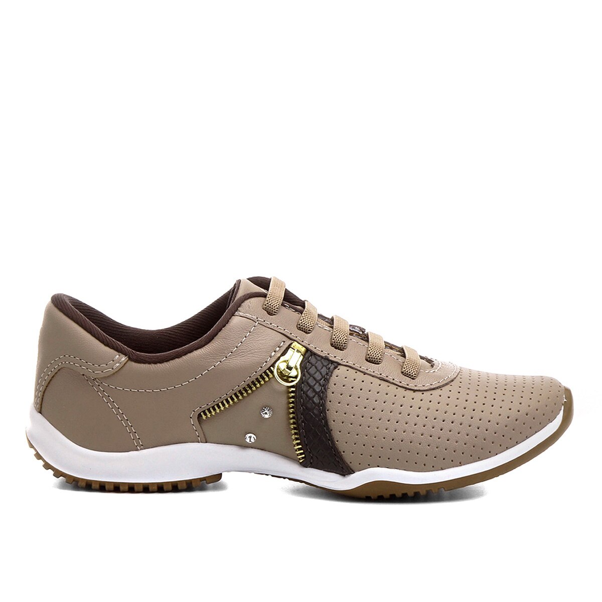 tenis kolosh ziper strass