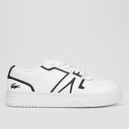 Tênis Lacoste Court Sneakers L001 Masculino - Branco+Preto Menor preço em Tênis Lacoste Court Sneakers L001 Masculino - Branco+Preto