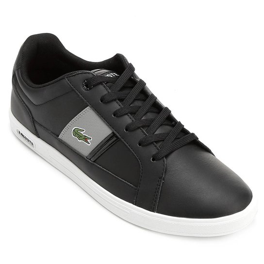 Tênis Lacoste Europa Lcr3 - Preto - Preto Menor preço em Tênis Lacoste Europa Lcr3 - Preto - Preto