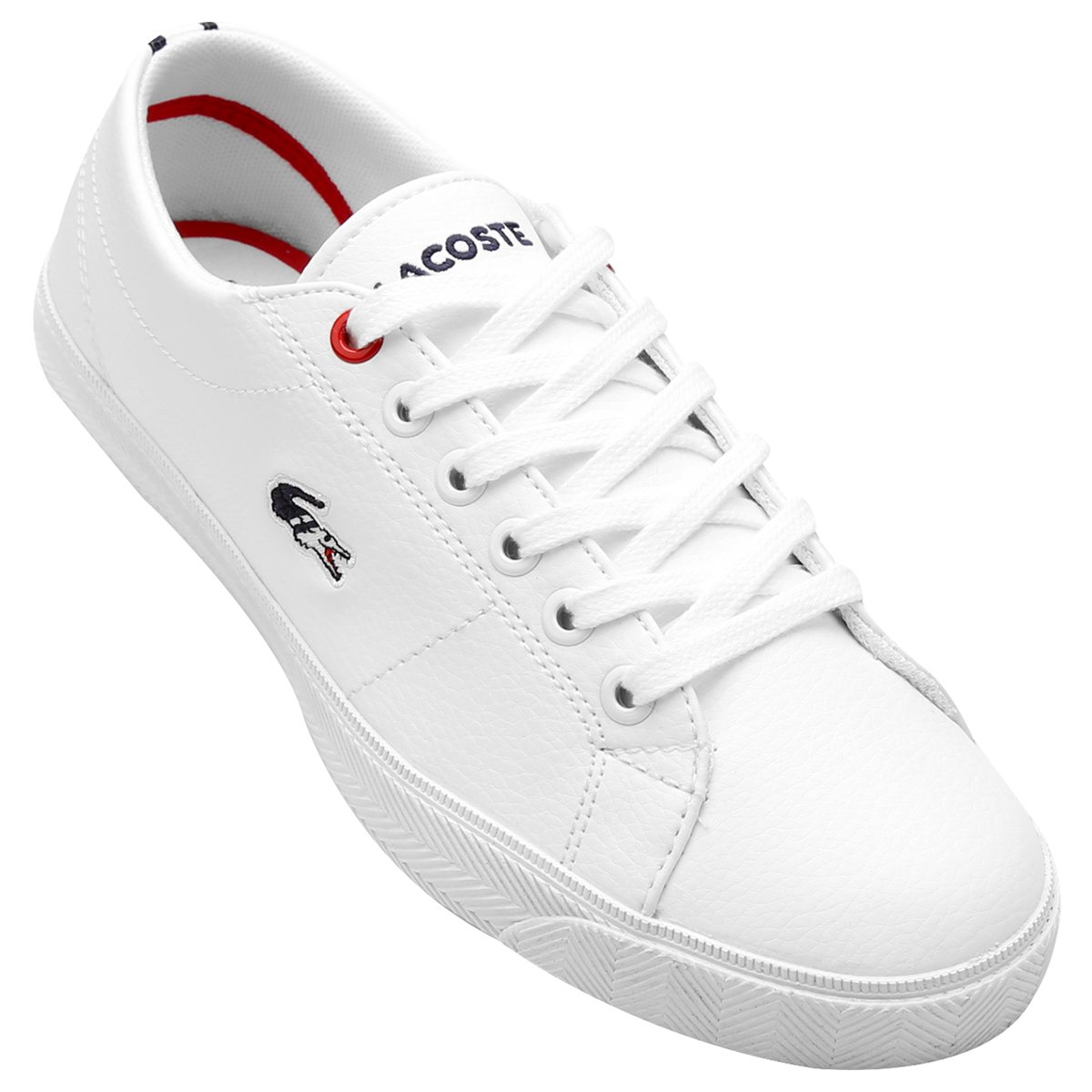 Tênis Lacoste Marcel Htb Spj Infantil - Branco+Marinho | Netshoes