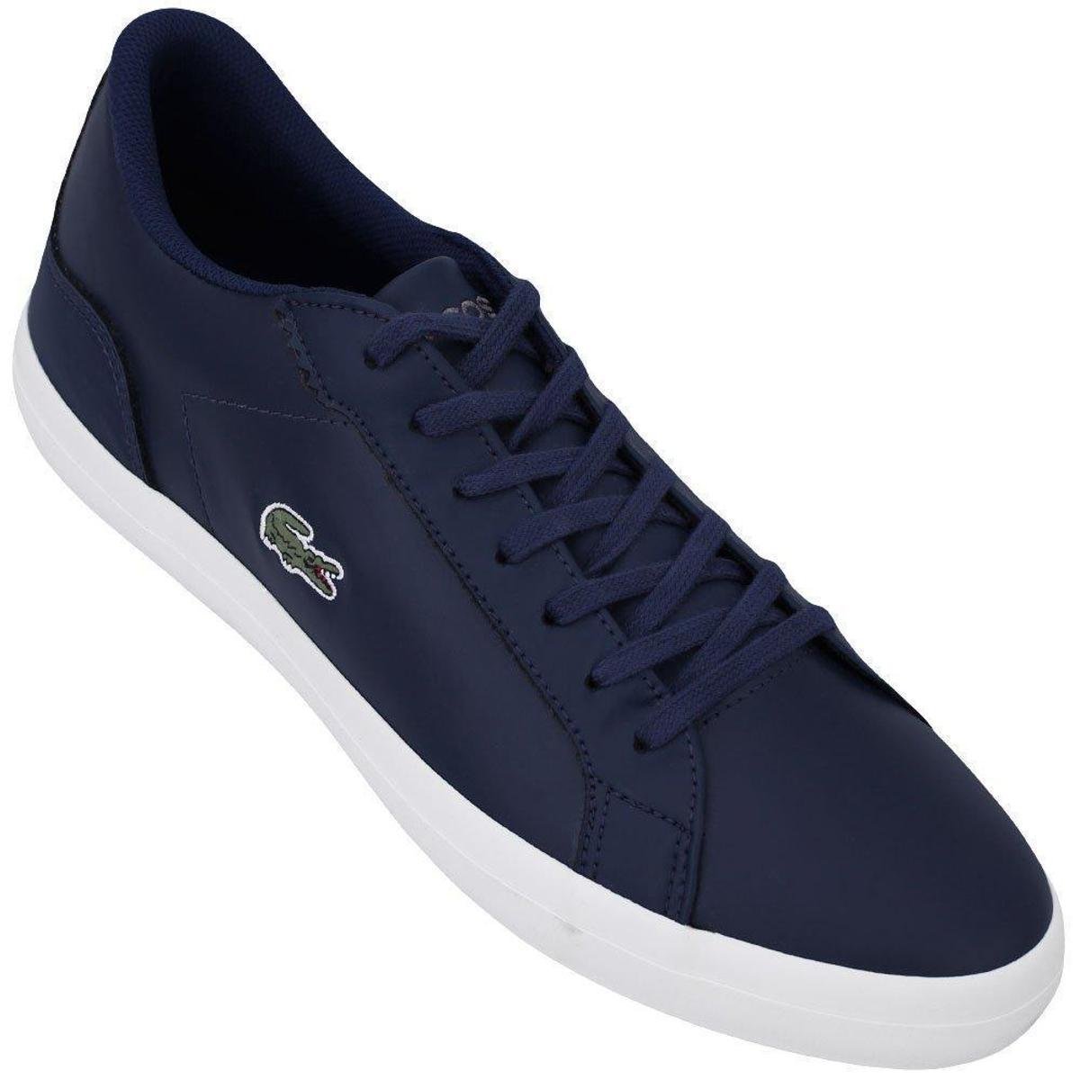 Tênis Lacoste Masculino Lerond LTH - Marinho+Branco | Netshoes