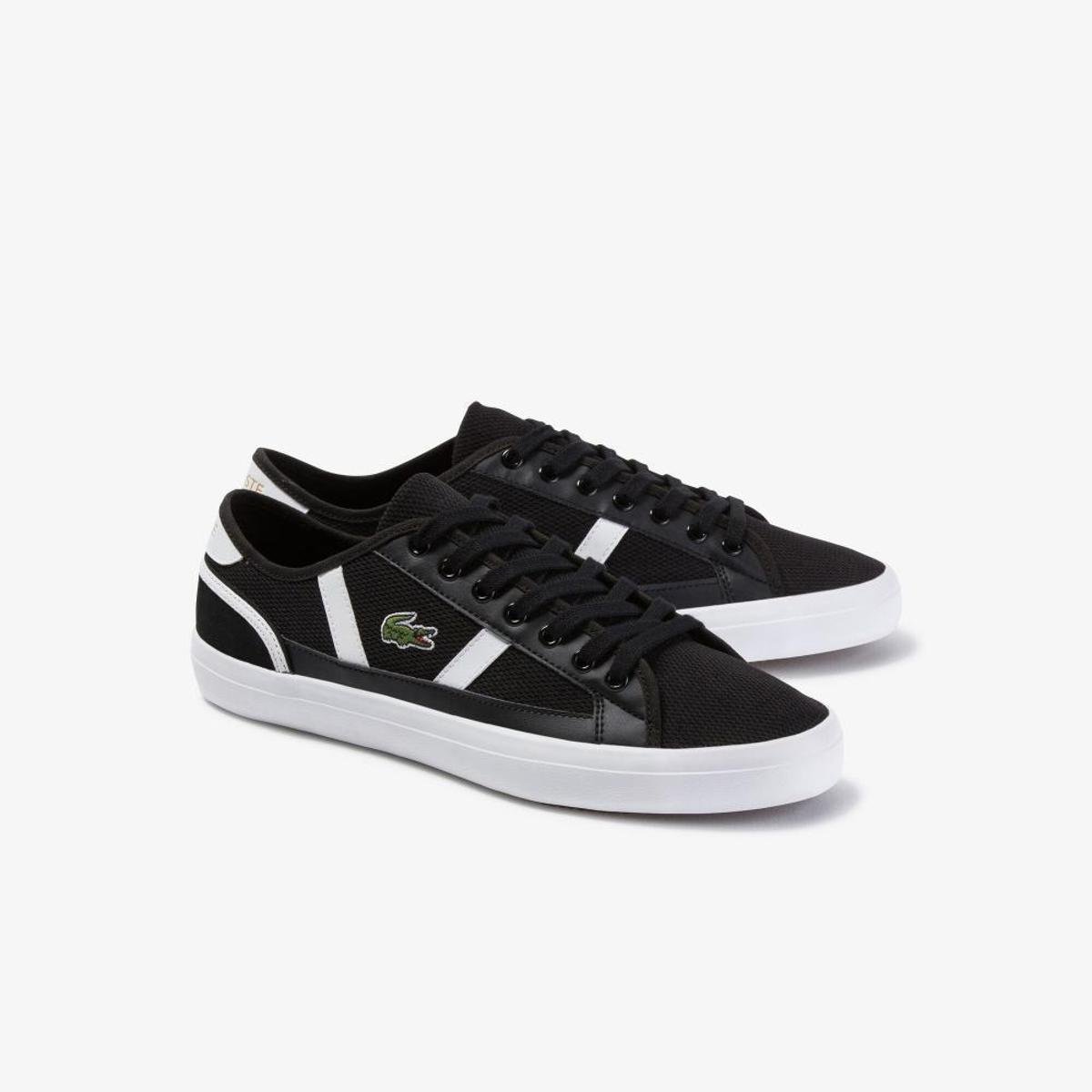 Tênis Lacoste Sideline em Tecido - Preto+Branco | Netshoes